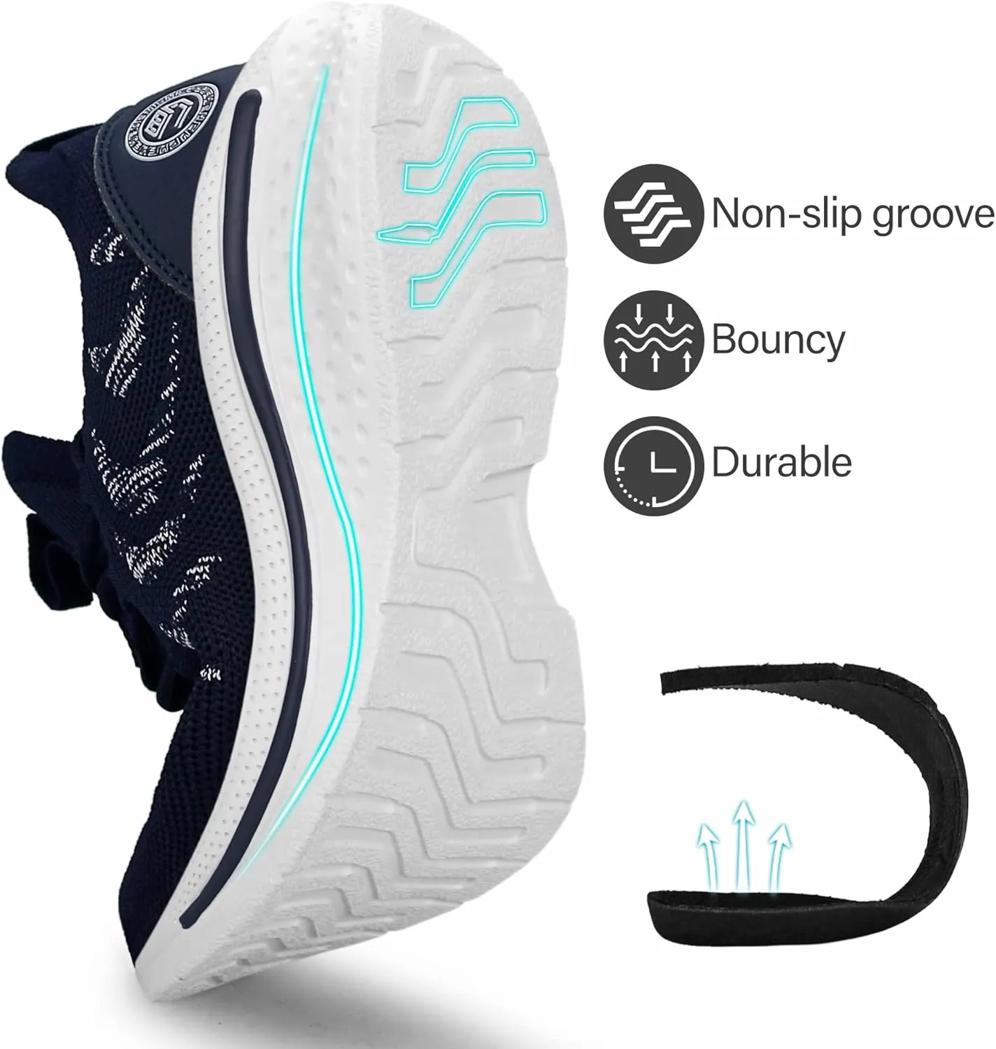 Pujcs Womens Sneakers Slip On Walking Shoes Breathable Running Shoes Lightweight Mesh Gym Shoes Non Slip Workout Shoes