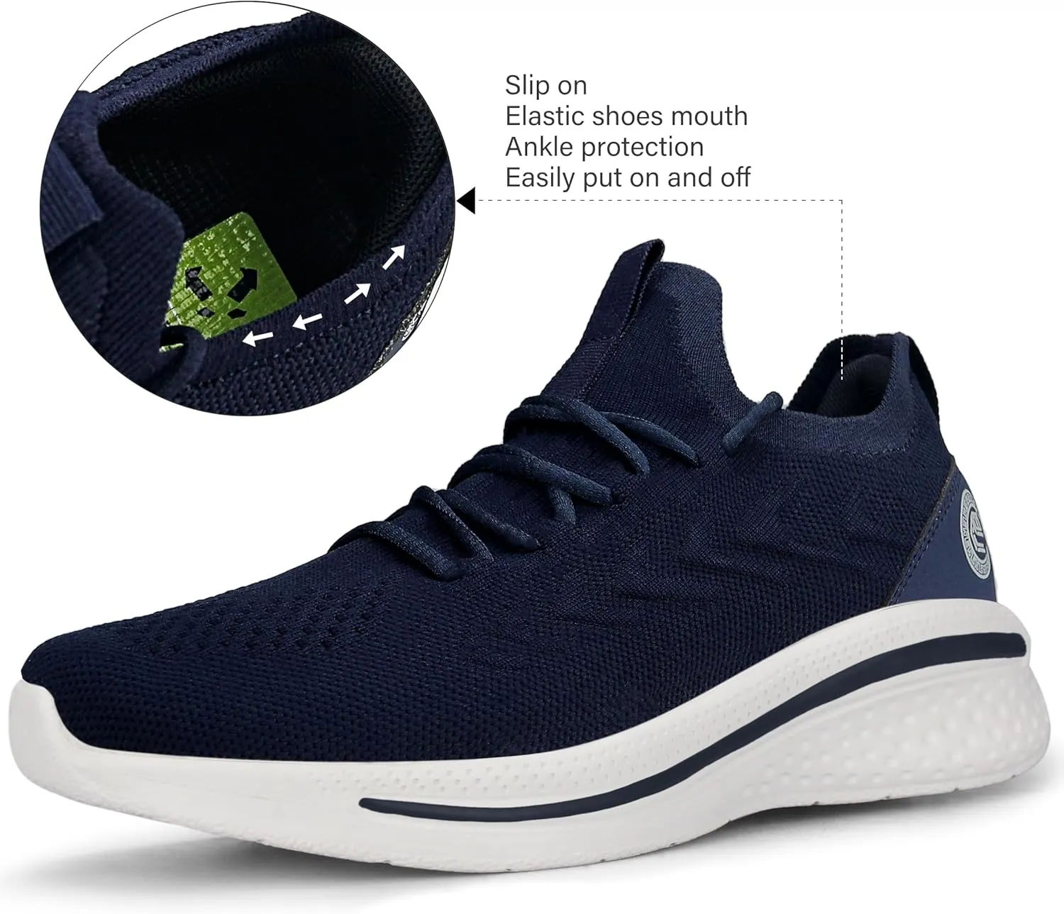 Pujcs Womens Sneakers Slip On Walking Shoes Breathable Running Shoes Lightweight Mesh Gym Shoes Non Slip Workout Shoes