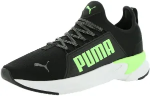 PUMA Softride Premier Slip-On Men's Slip On, Puma Black/Fizzy Lime, 10.5 M