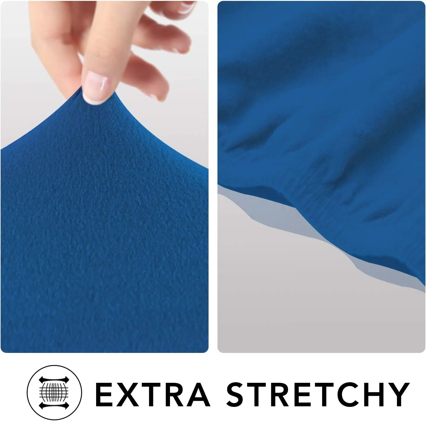 PureFit Super Stretch Chair Sofa Slipcover – Spandex Non Slip Soft Couch Sofa Cover, Washable Furniture Protector with Non Skid Foam and Elastic Bottom for Kids, Pets （Chair, Classic Blue）