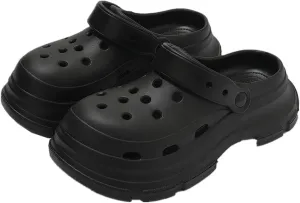 QMFUR Womens Garden Platform Clogs Shoes with Arch Support Comfort Slip-on Sandals Classic Clog