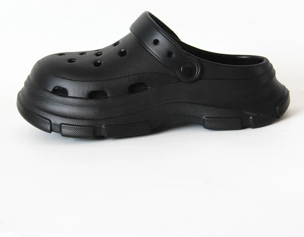 QMFUR Womens Garden Platform Clogs Shoes with Arch Support Comfort Slip-on Sandals Classic Clog