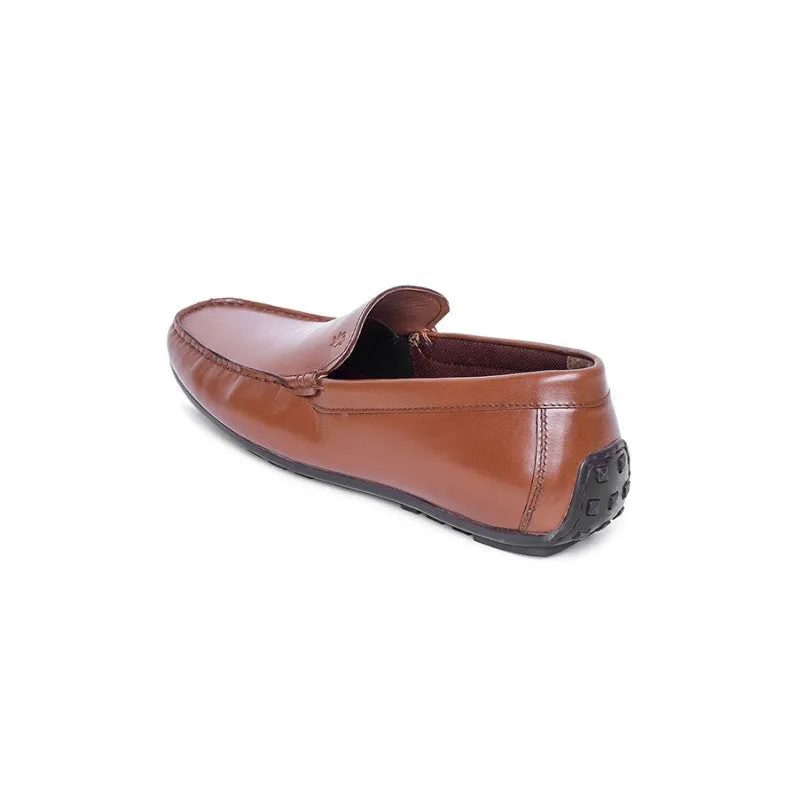 RedTape Men's Tan Slip On Shoes