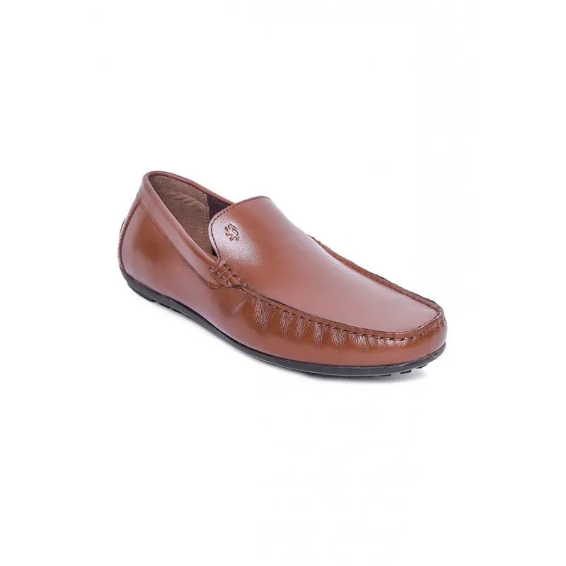 RedTape Men's Tan Slip On Shoes