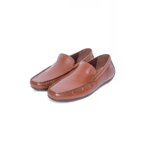 RedTape Men's Tan Slip On Shoes