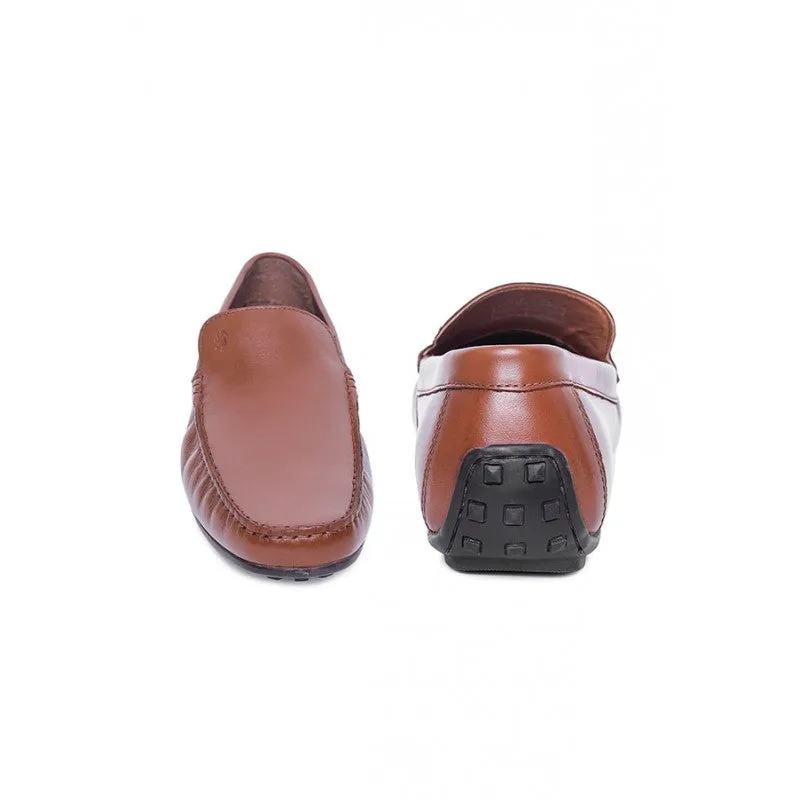 RedTape Men's Tan Slip On Shoes