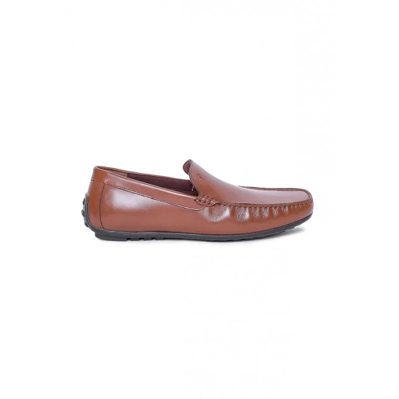 RedTape Men's Tan Slip On Shoes