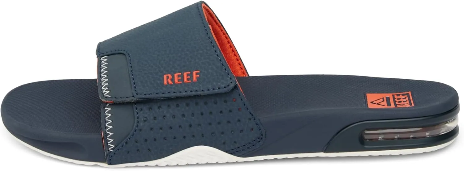 REEF Fanning Slide Men's Bottle Opener Sandal, Arch Support, Durable Outsole, Water Friendly