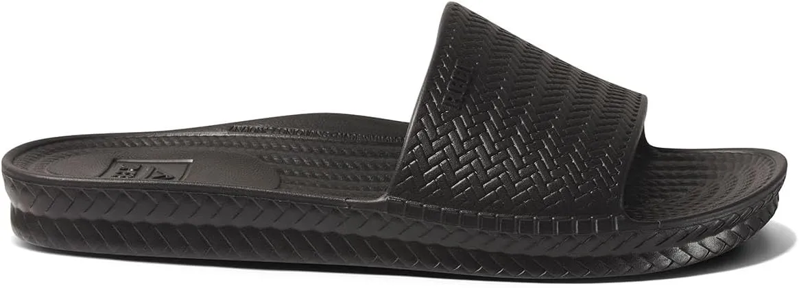 Reef Women's Water Scout Slide Sandal, Black, 7