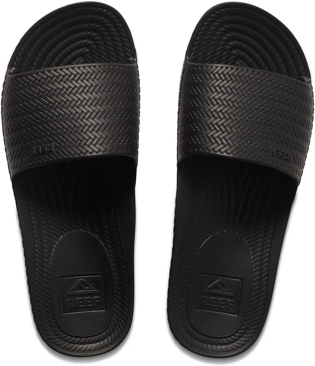 Reef Women's Water Scout Slide Sandal, Black, 7