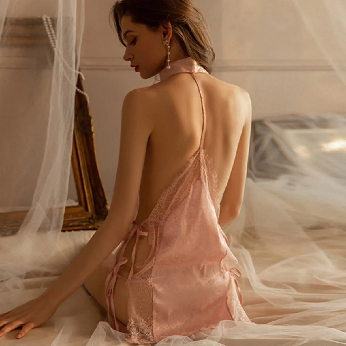 Renner satin slip set