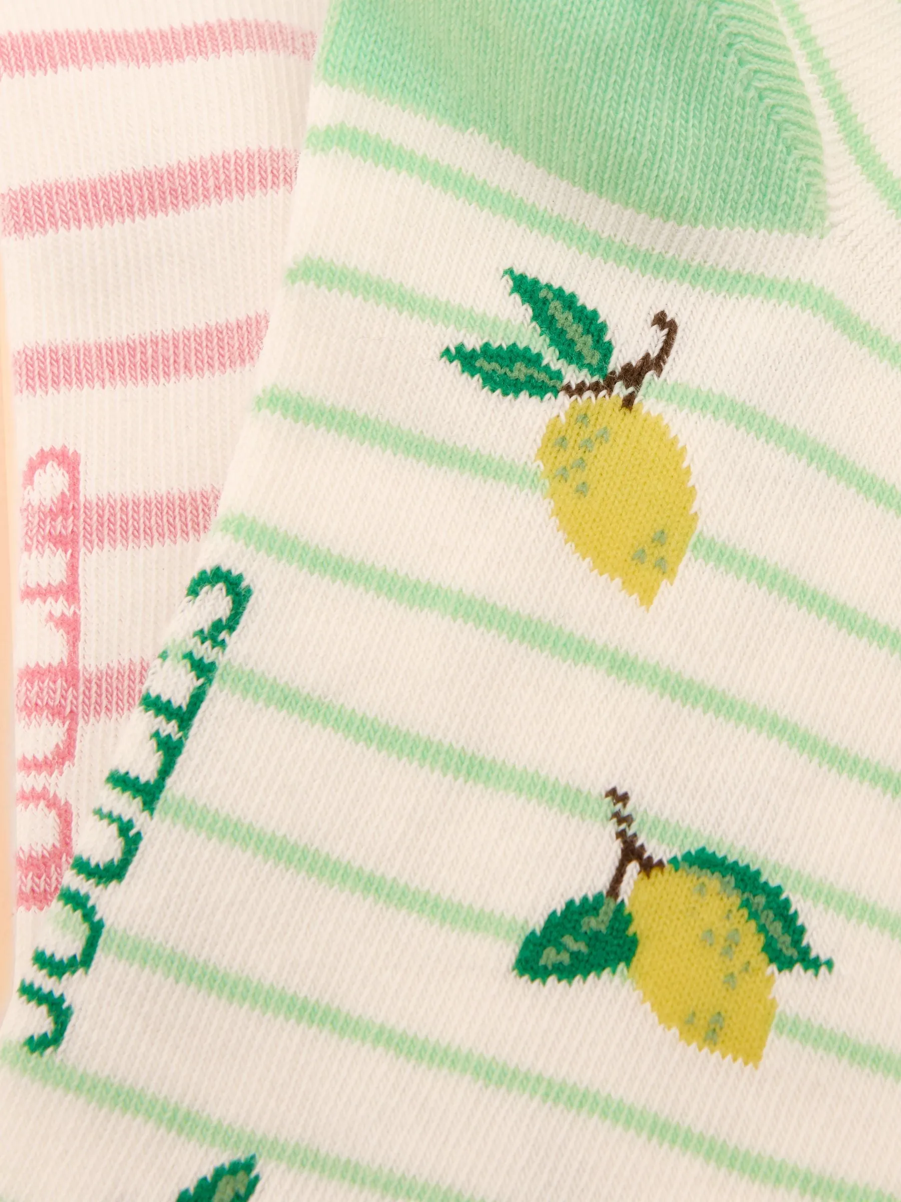 Rilla Lemon Yellow Pack of Two Trainer Socks