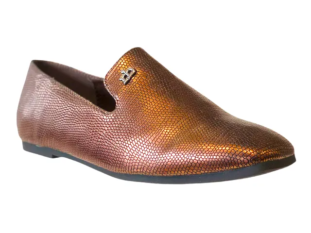 ROCCOBAROCCO RBSC4PP01 Bronze Loafer Flats