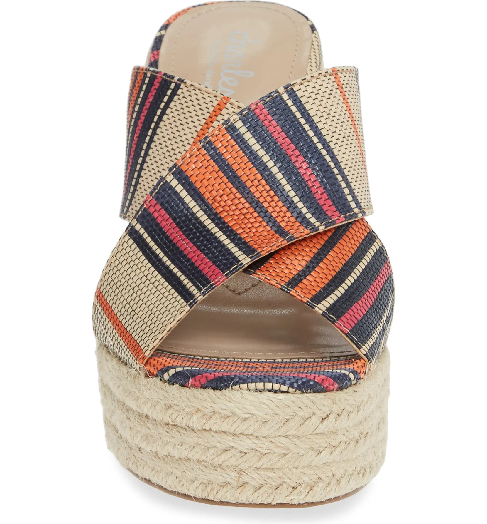 Sandals Tangerine Wedge Synthetic Charles Espadrille Platform Superior Leilani David Top-choice
