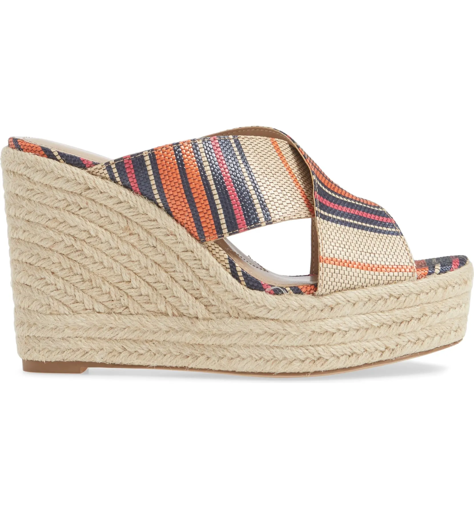 Sandals Tangerine Wedge Synthetic Charles Espadrille Platform Superior Leilani David Top-choice