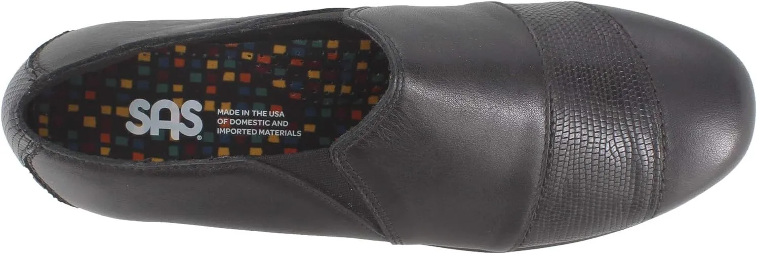 SAS Women's Taylor Comfort Wedge Slip-On Shoes with Tassels - Leather Upper