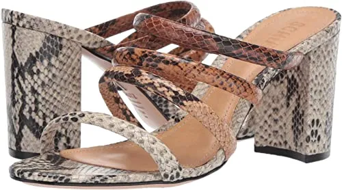 SCHUTZ Womens Felisa Natural/Honey Beige Snake 9.5 M