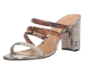 SCHUTZ Womens Felisa Natural/Honey Beige Snake 9.5 M