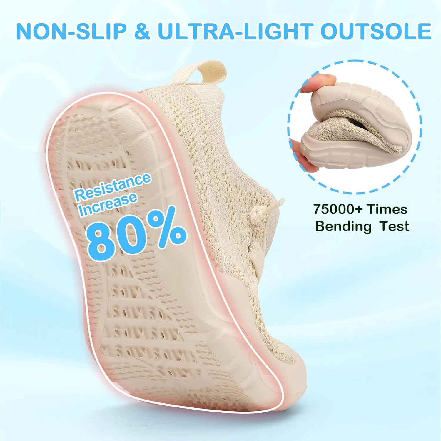 Scurtain Toddler Shoes Girls Boys Barefoot Shoes Kids Sneakers Breatherble Slip on Shoes