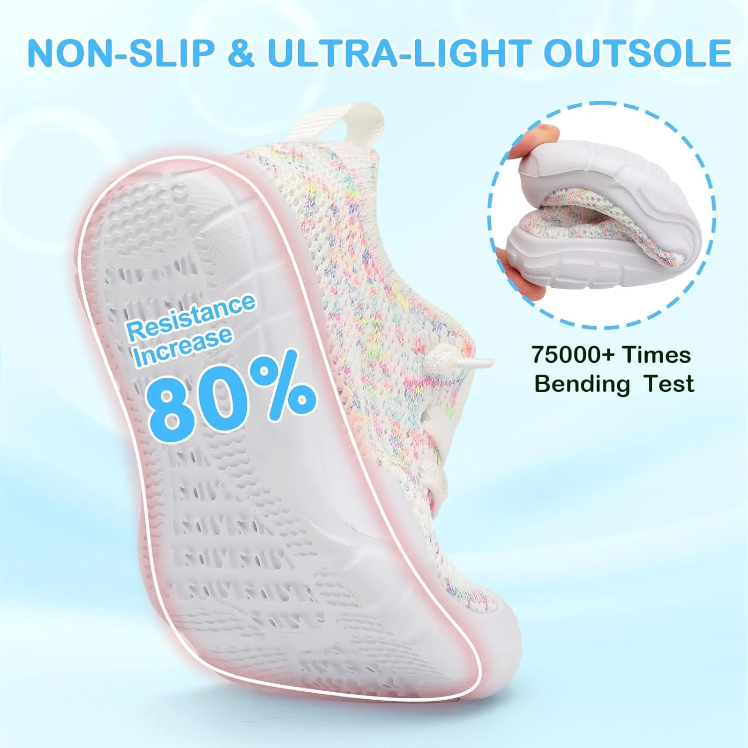Scurtain Toddler Shoes Girls Boys Barefoot Shoes Kids Sneakers Breatherble Slip on Shoes