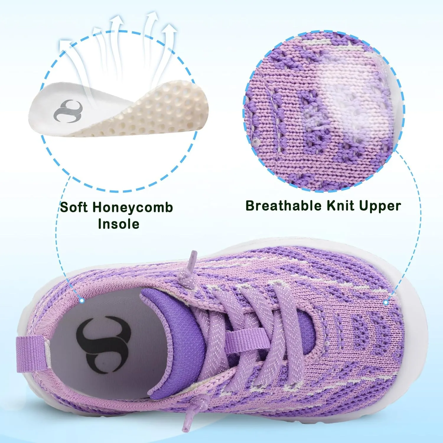Scurtain Toddler Shoes Girls Boys Barefoot Shoes Kids Sneakers Breatherble Slip on Shoes
