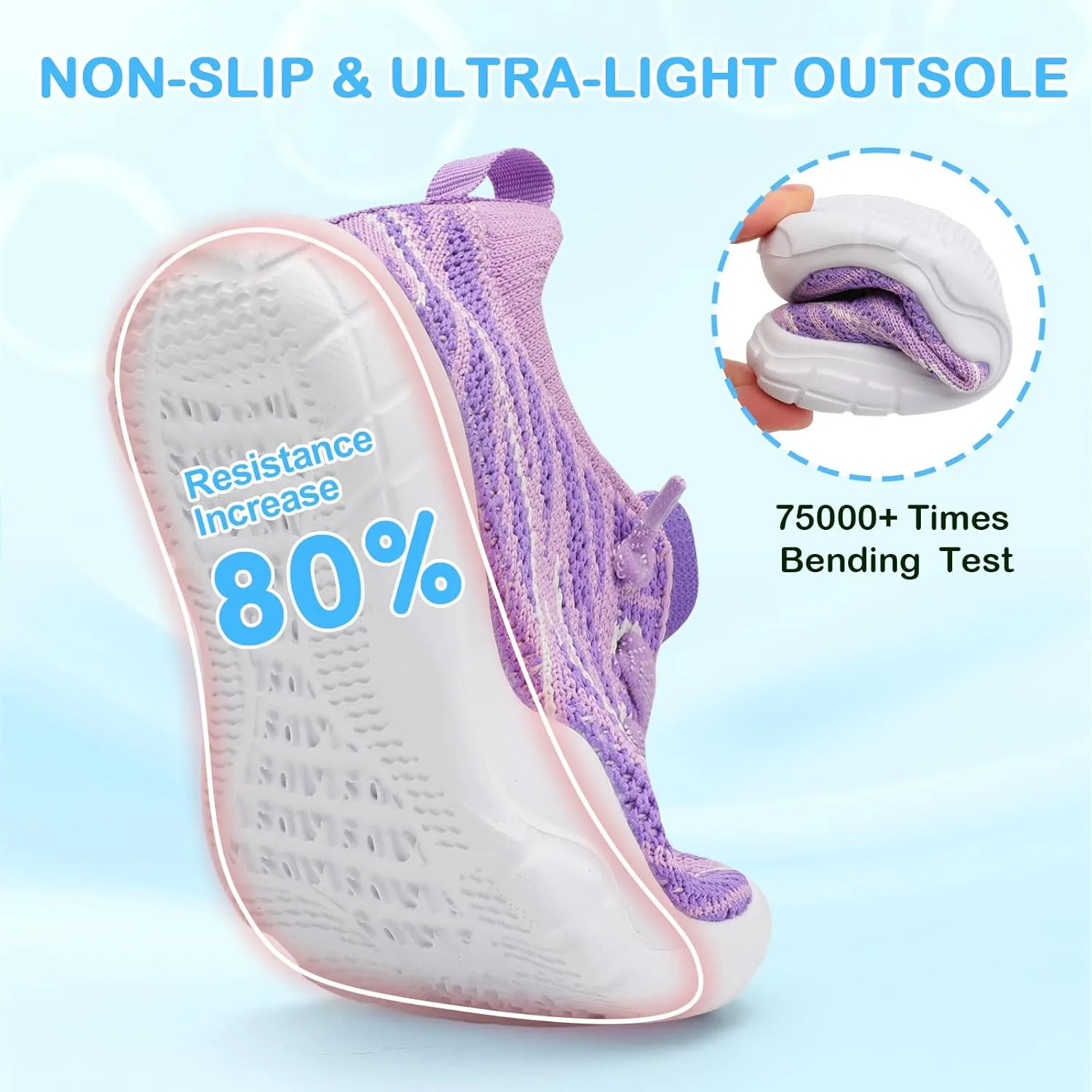 Scurtain Toddler Shoes Girls Boys Barefoot Shoes Kids Sneakers Breatherble Slip on Shoes