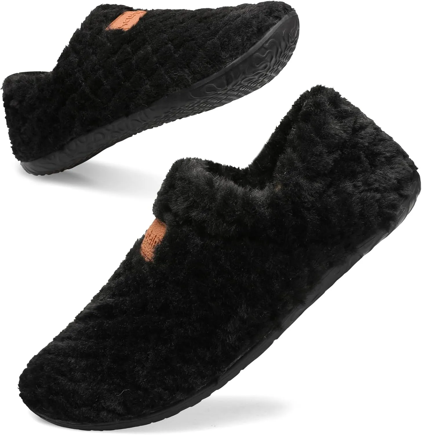Scurtain Unisex Adults Fuzzy Casual Slippers for Women & Men, Green