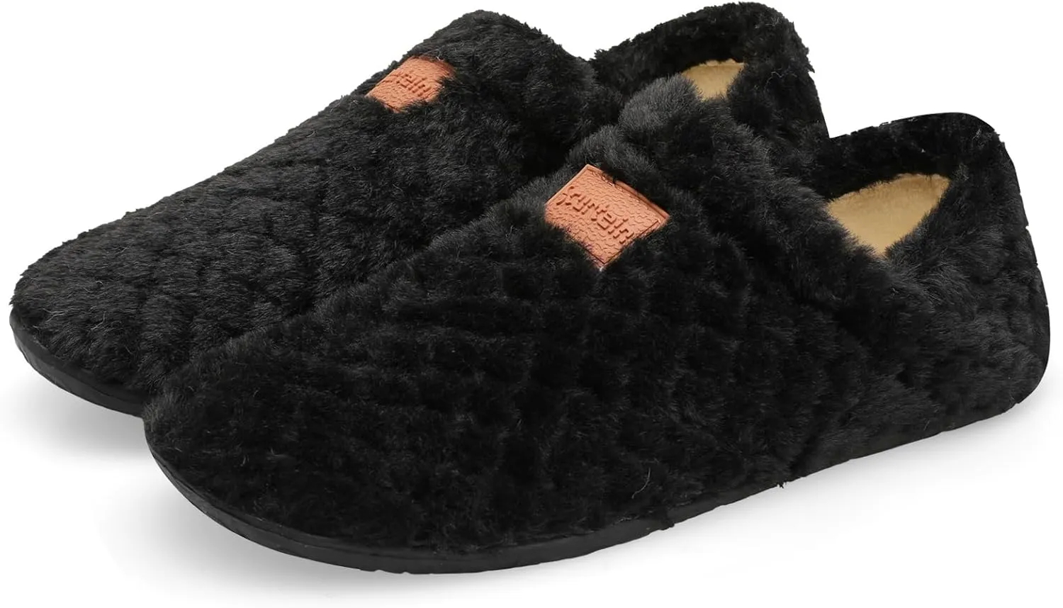 Scurtain Unisex Adults Fuzzy Casual Slippers for Women & Men, Green