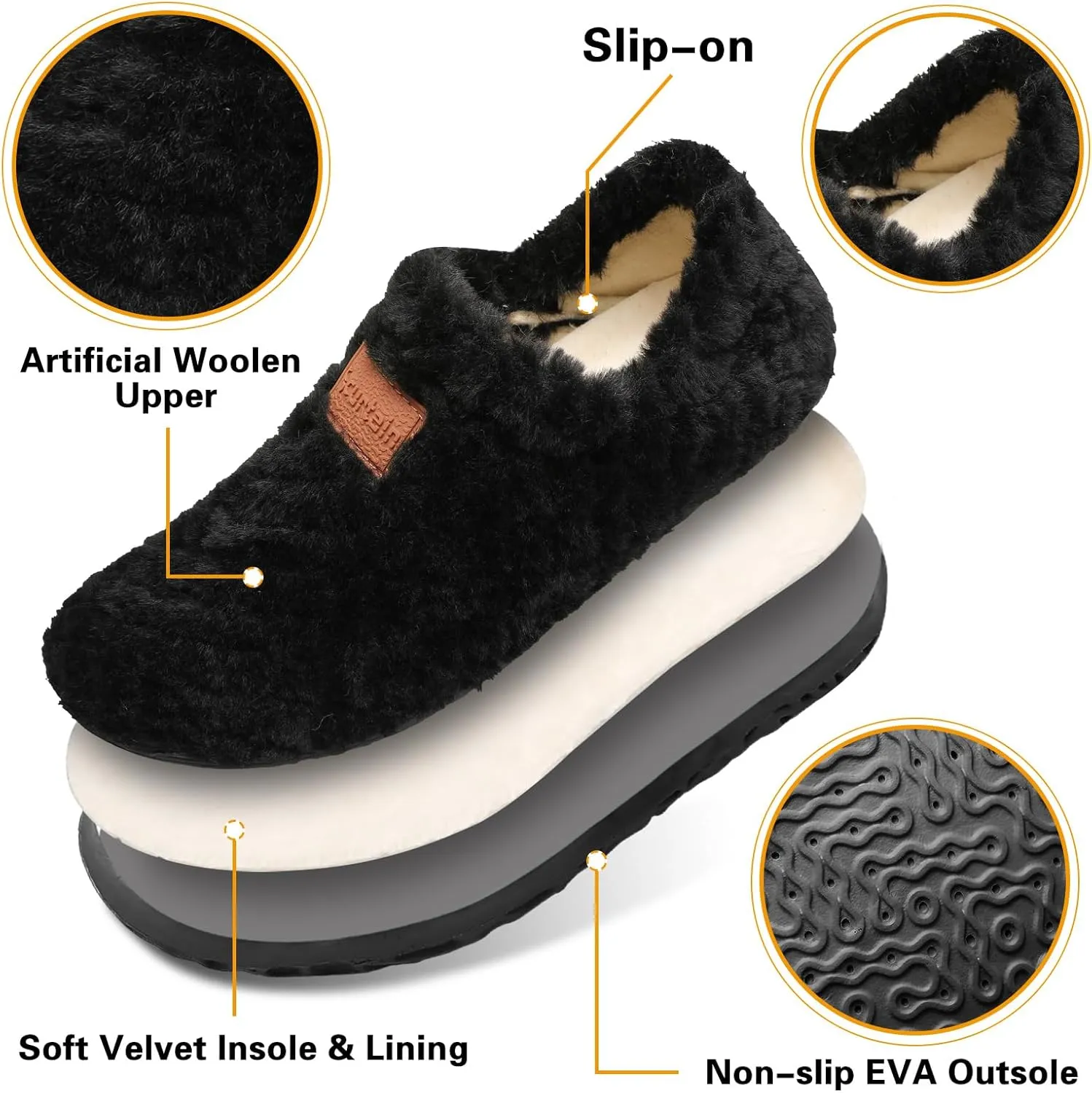 Scurtain Unisex Adults Fuzzy Casual Slippers for Women & Men, Green