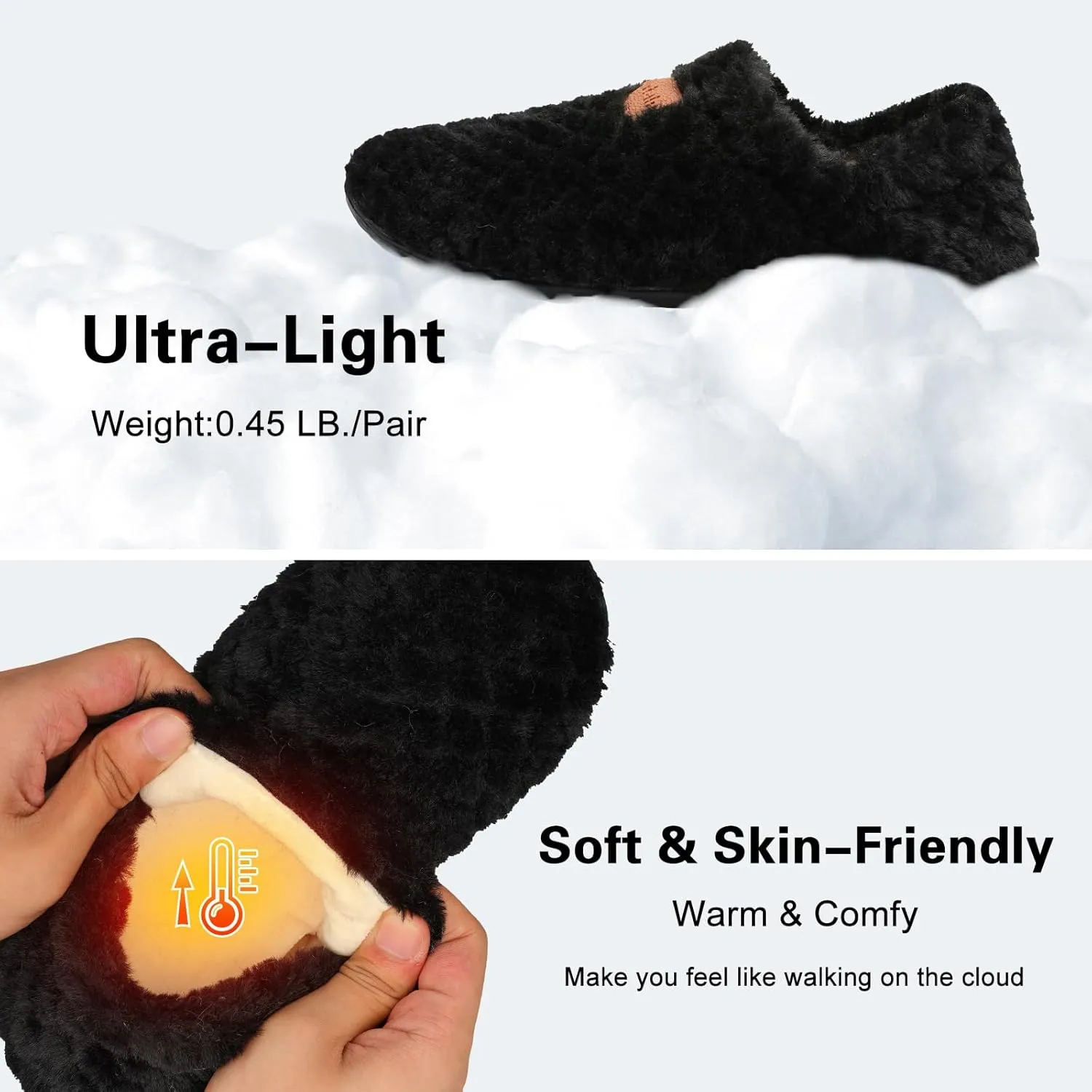 Scurtain Unisex Adults Fuzzy Casual Slippers for Women & Men, Green