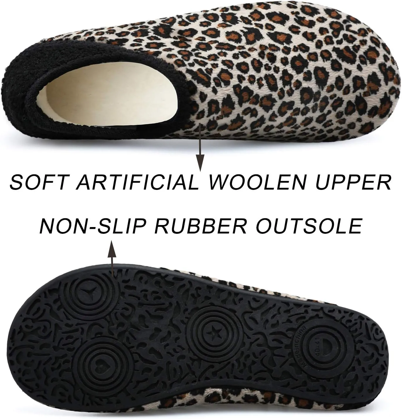 Scurtain Unisex Adults Rubber Sole Slippers