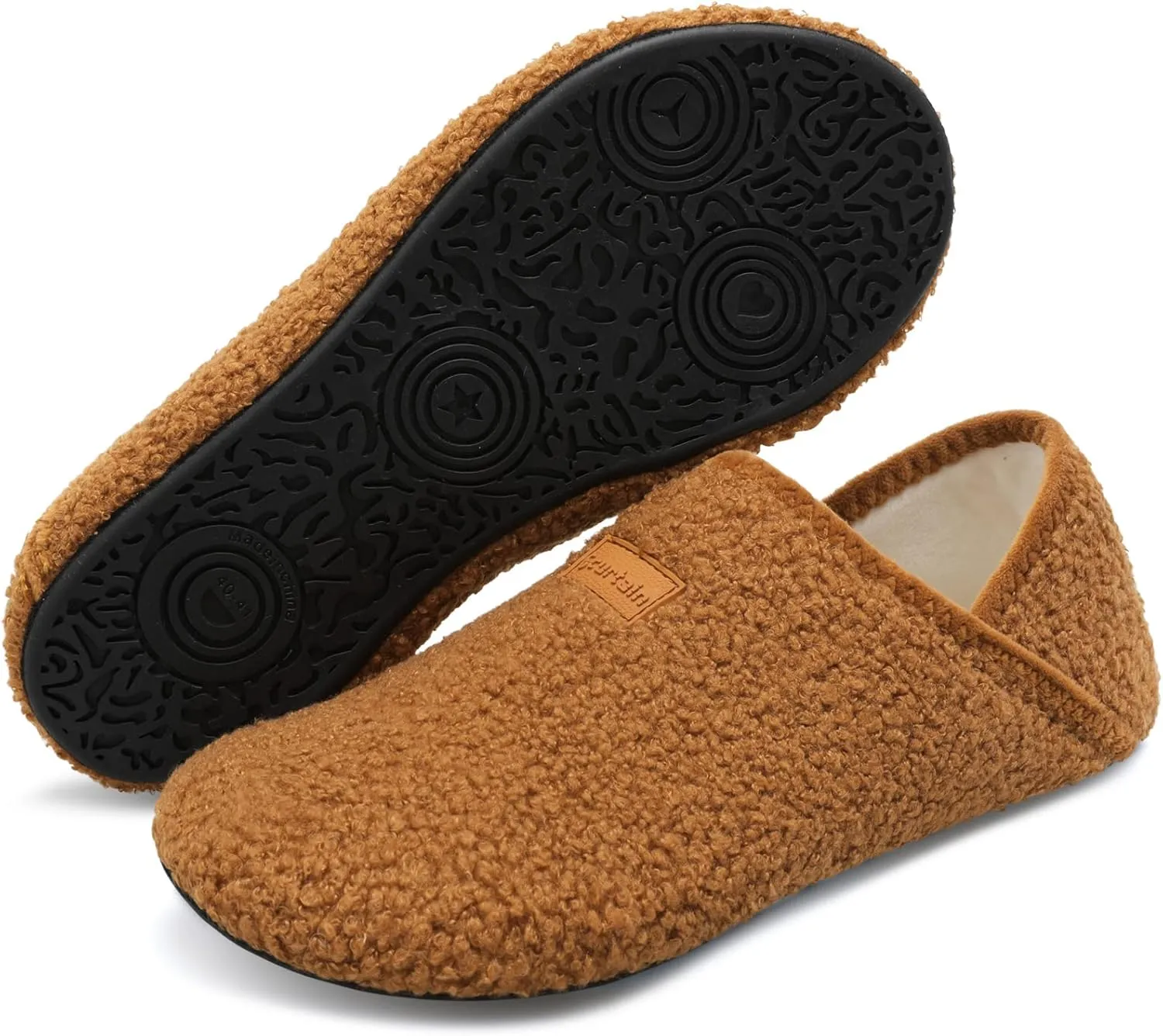 Scurtain Unisex Adults Rubber Sole Slippers