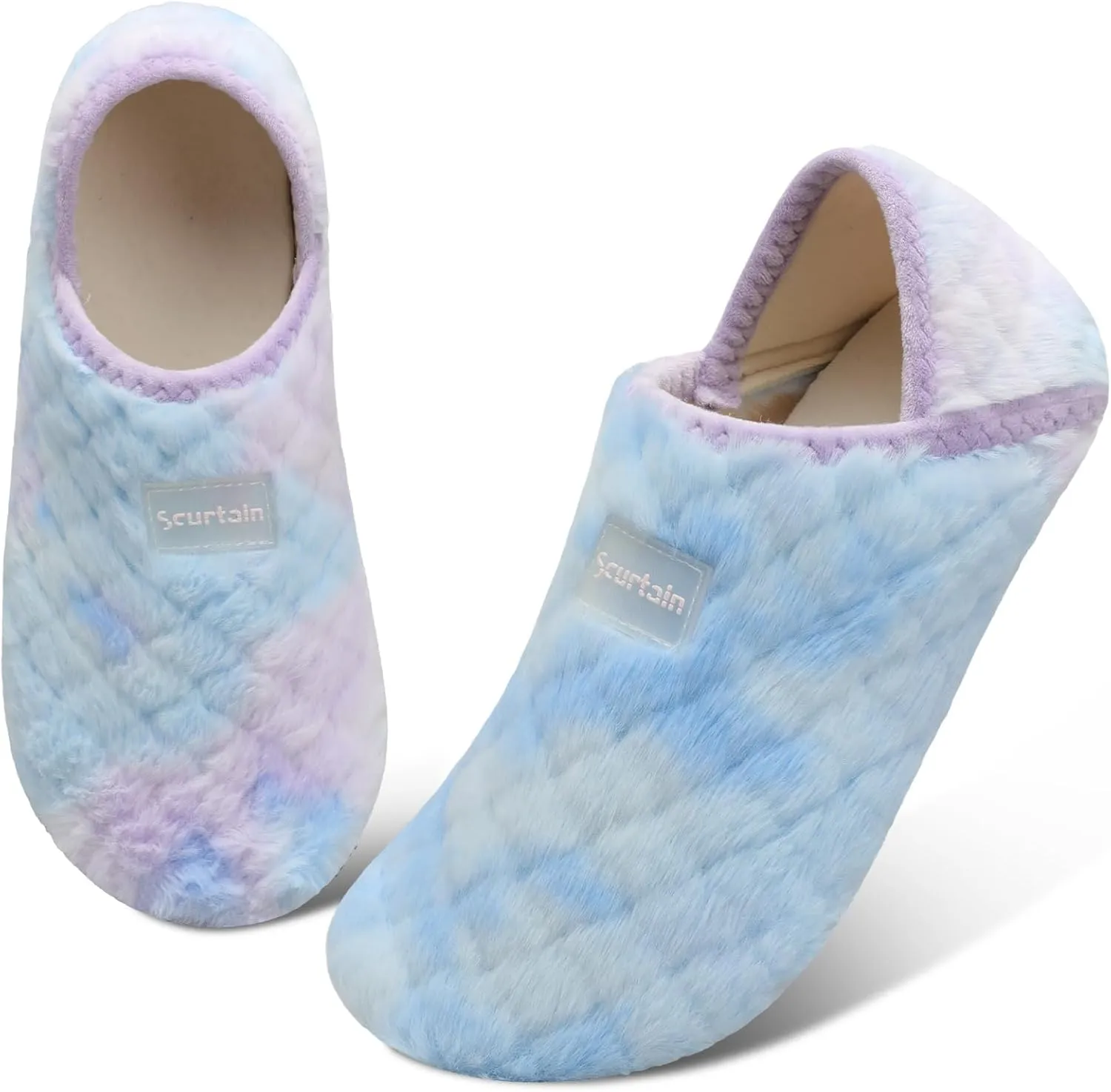Scurtain Unisex Adults Rubber Sole Slippers