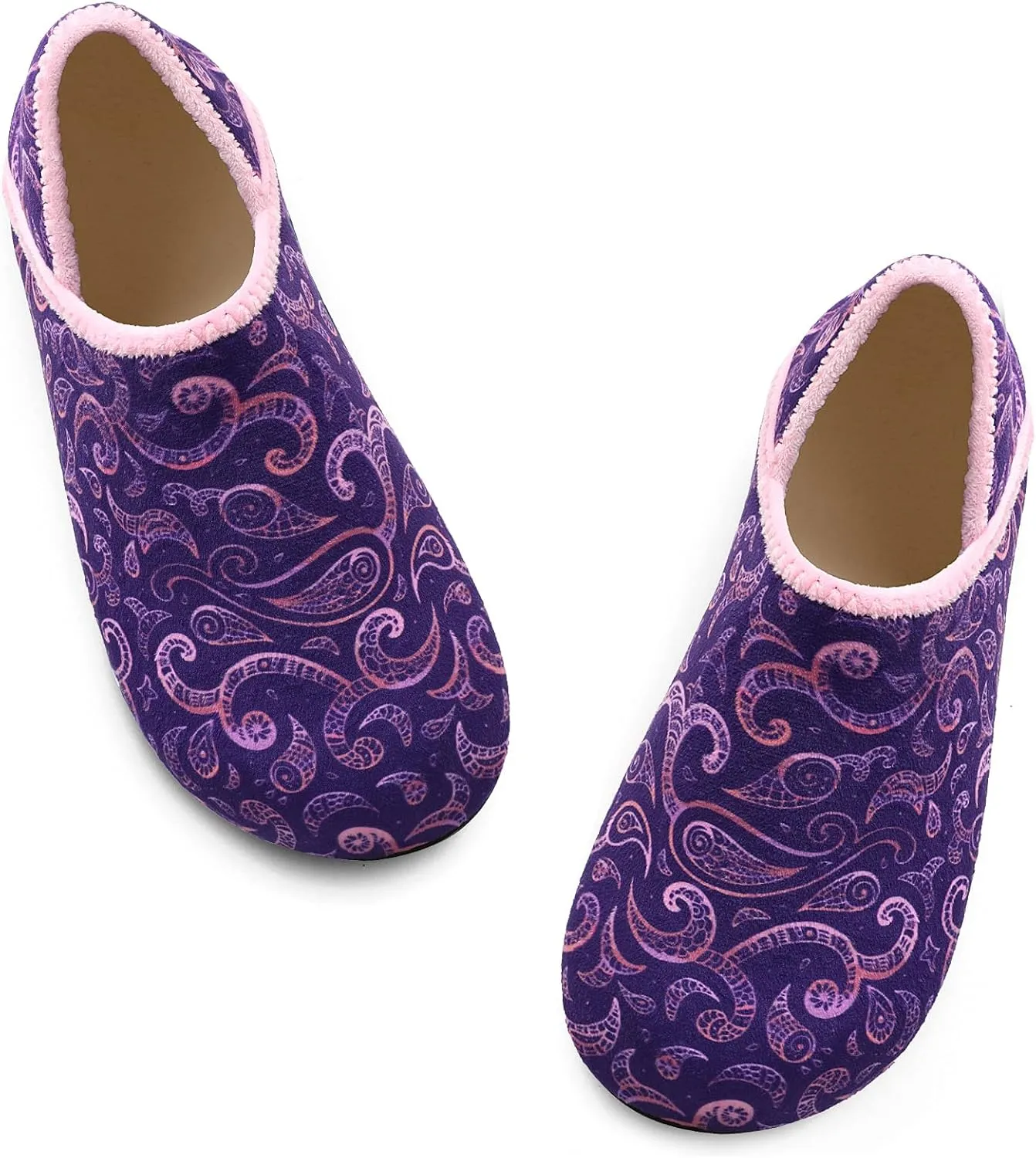 Scurtain Unisex Adults Rubber Sole Slippers