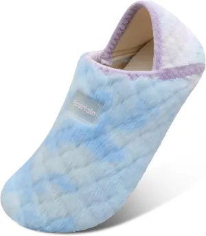 Scurtain Unisex Adults Rubber Sole Slippers