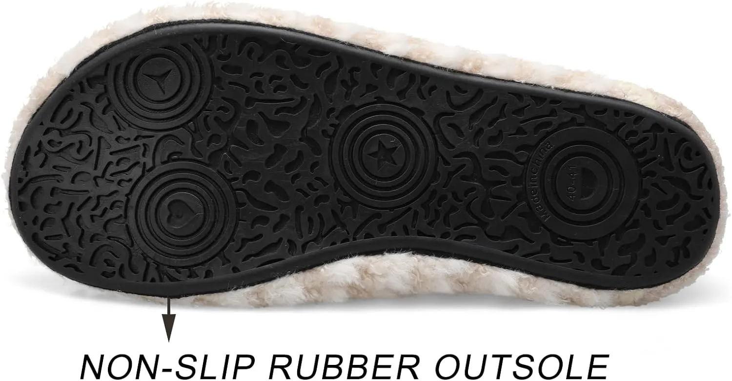 Scurtain Unisex Adults Rubber Sole Slippers