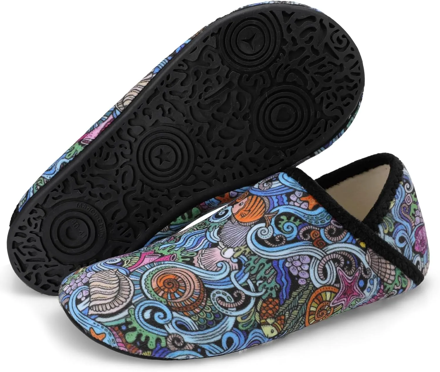 Scurtain Unisex Adults Rubber Sole Slippers