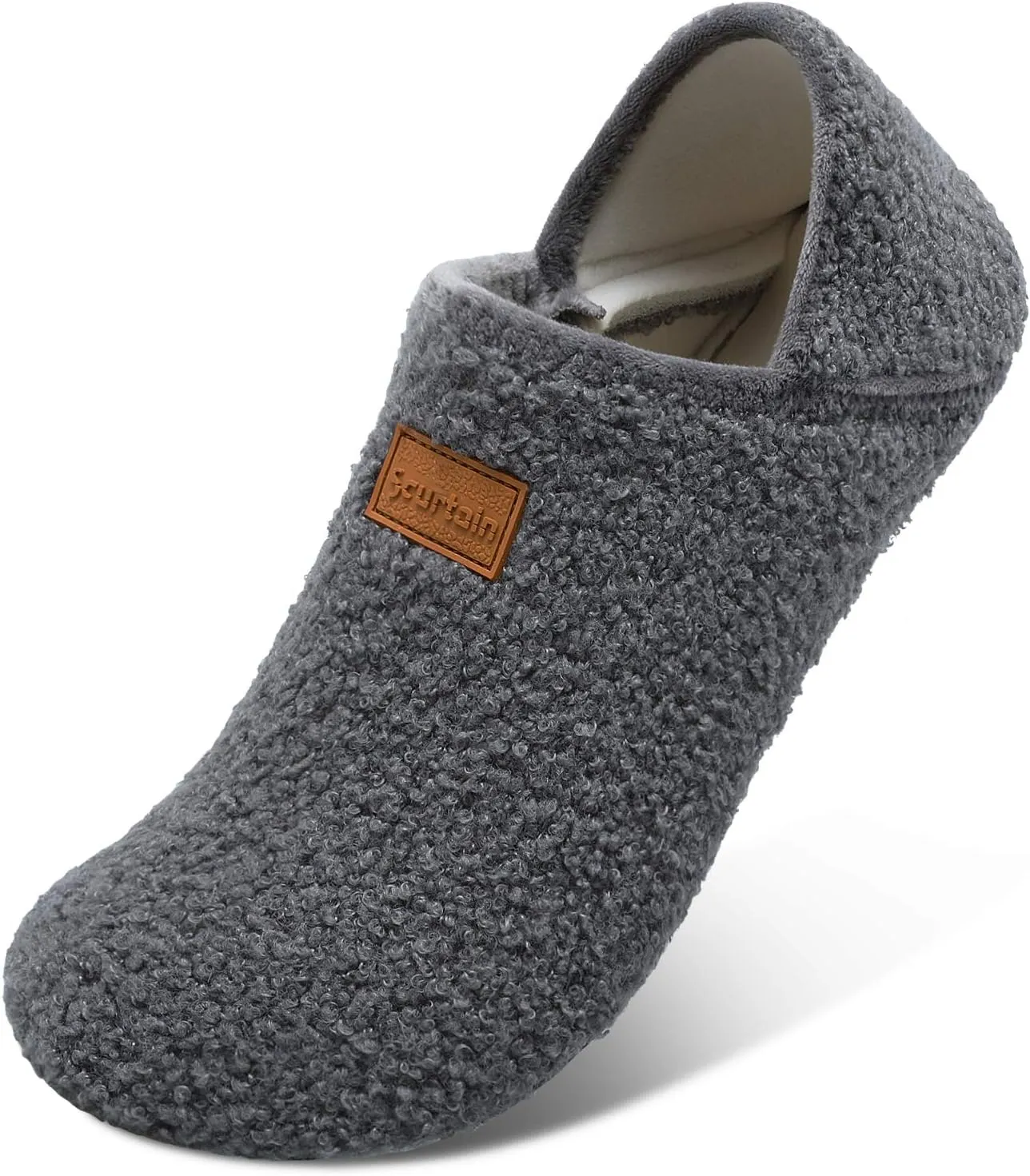 Scurtain Unisex Adults Rubber Sole Slippers