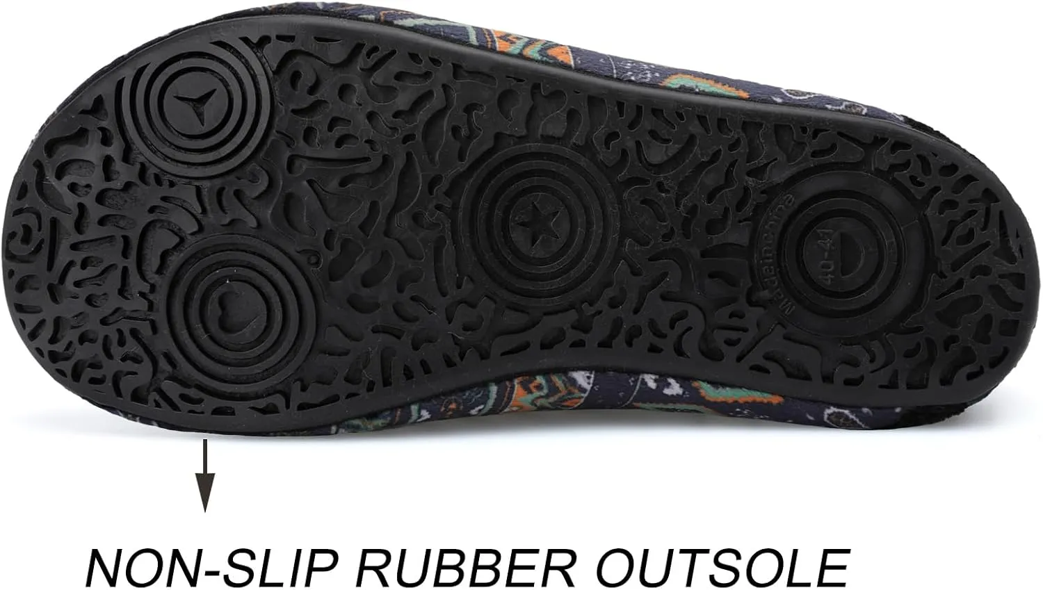 Scurtain Unisex Adults Rubber Sole Slippers