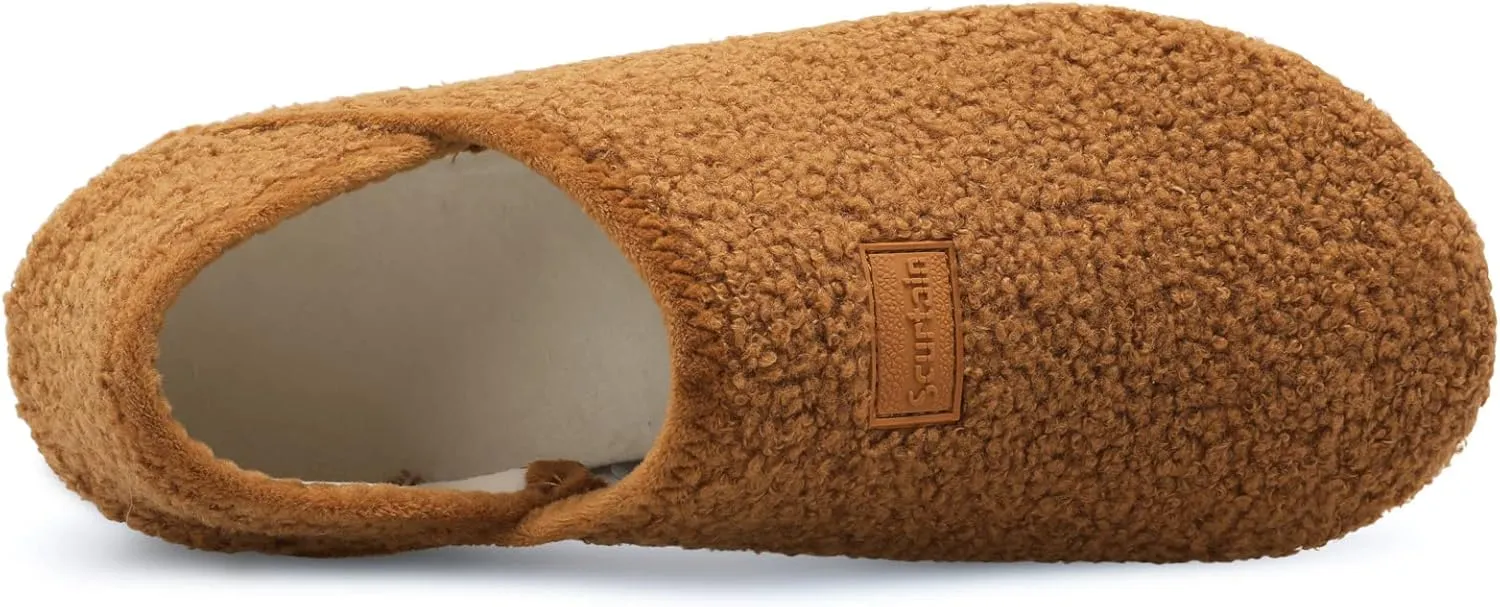 Scurtain Unisex Adults Rubber Sole Slippers