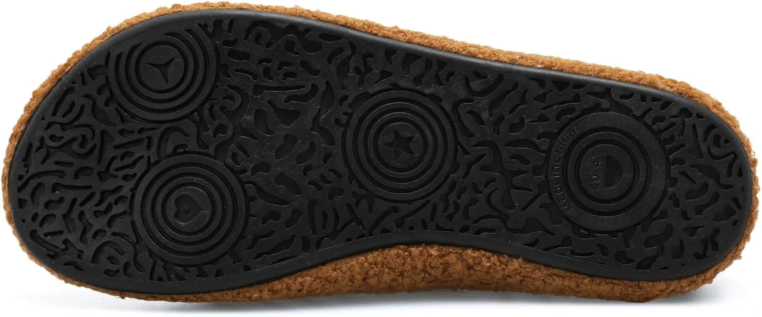 Scurtain Unisex Adults Rubber Sole Slippers