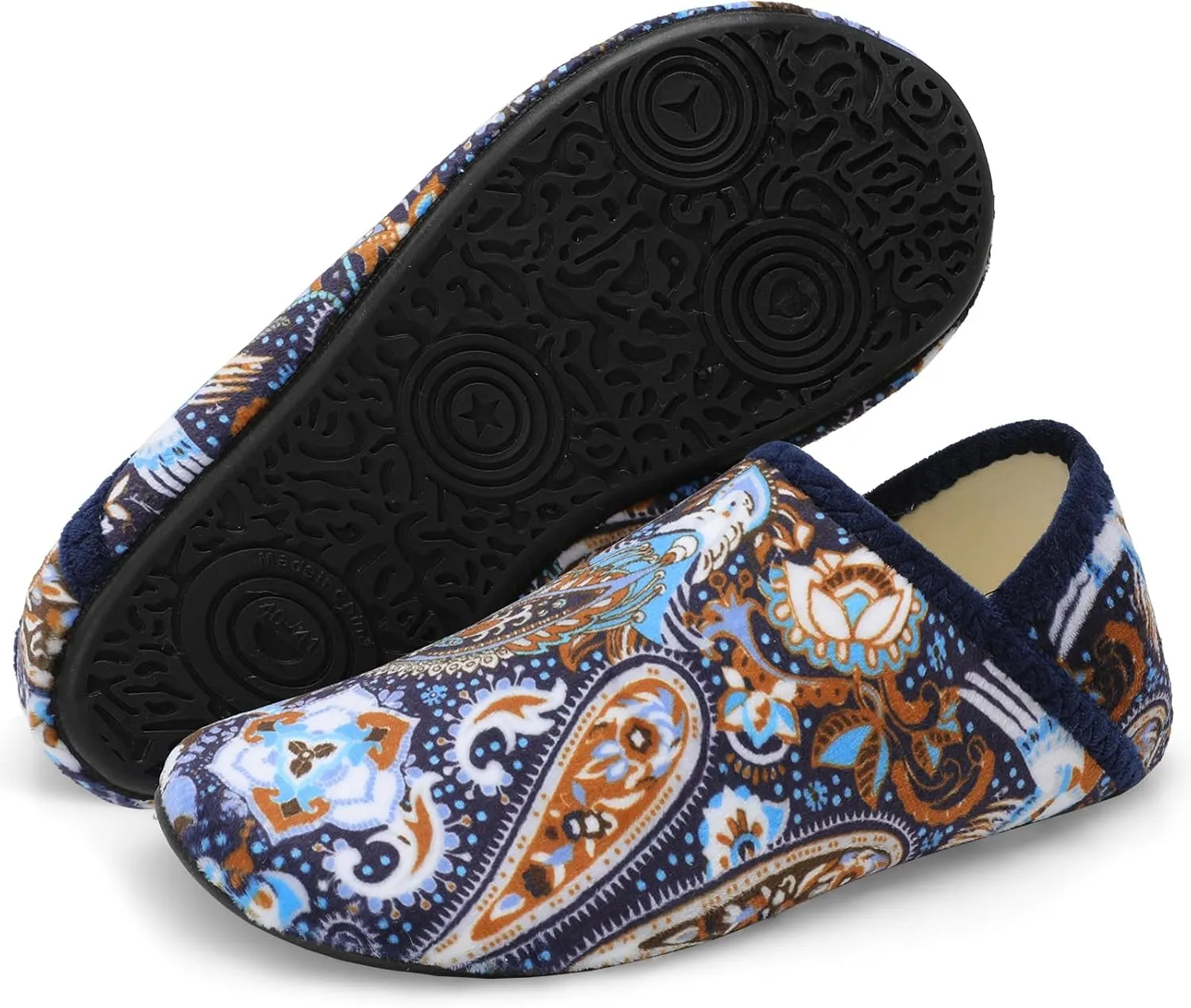 Scurtain Unisex Adults Rubber Sole Slippers