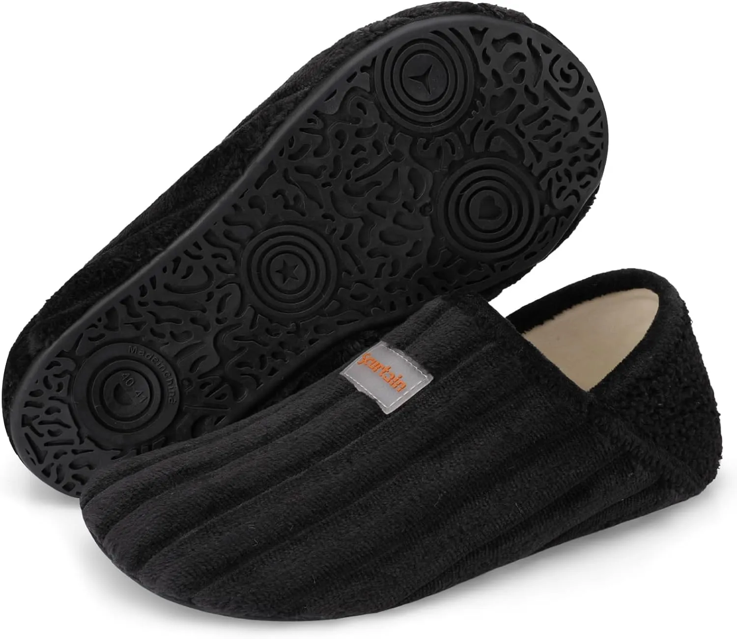 Scurtain Unisex Adults Rubber Sole Slippers