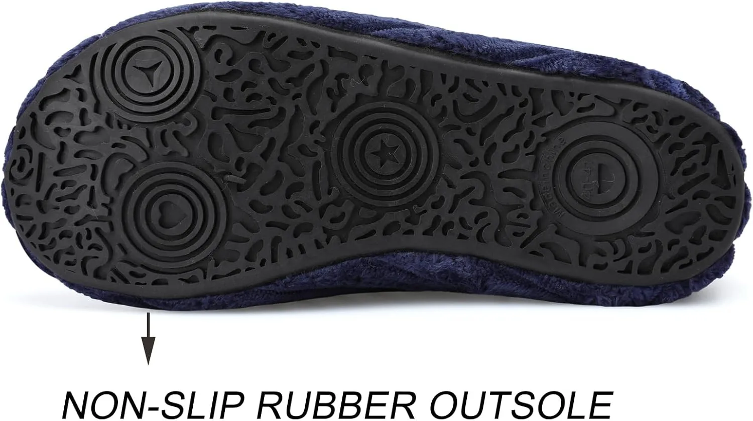 Scurtain Unisex Adults Rubber Sole Slippers