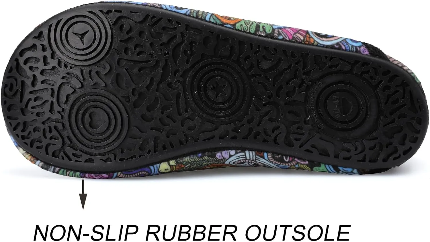Scurtain Unisex Adults Rubber Sole Slippers