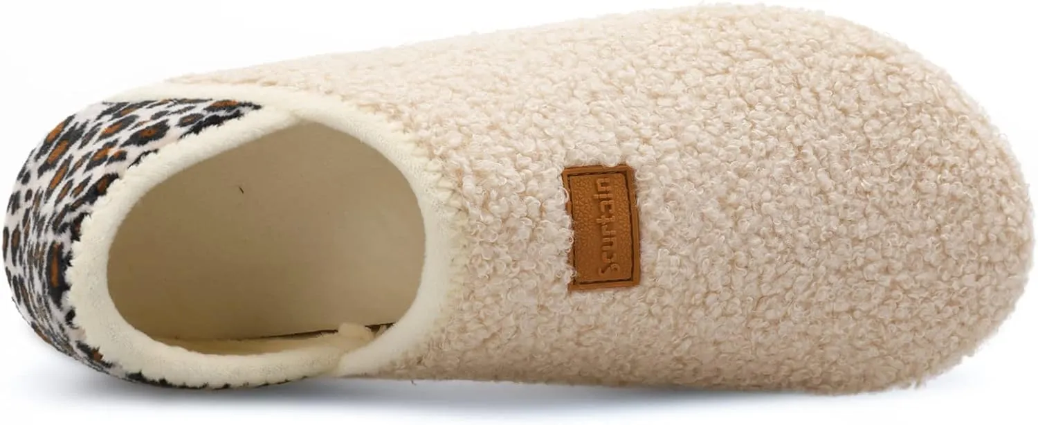Scurtain Unisex Adults Rubber Sole Slippers