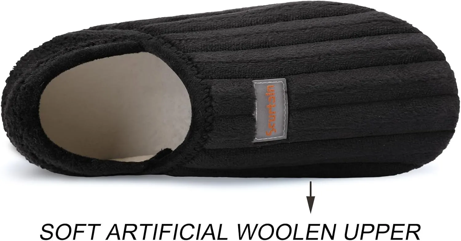 Scurtain Unisex Adults Rubber Sole Slippers
