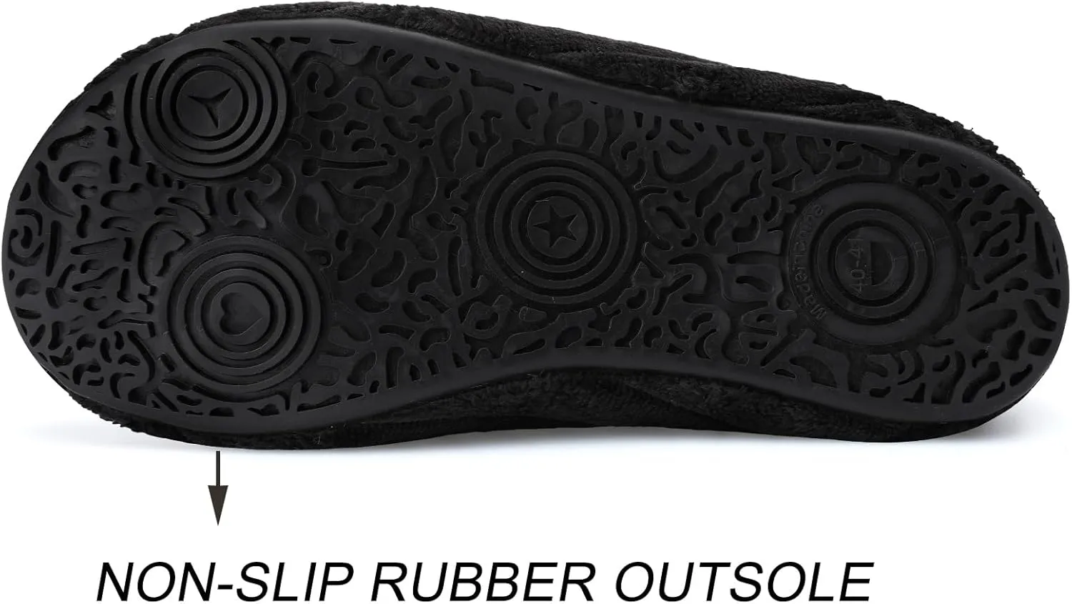 Scurtain Unisex Adults Rubber Sole Slippers