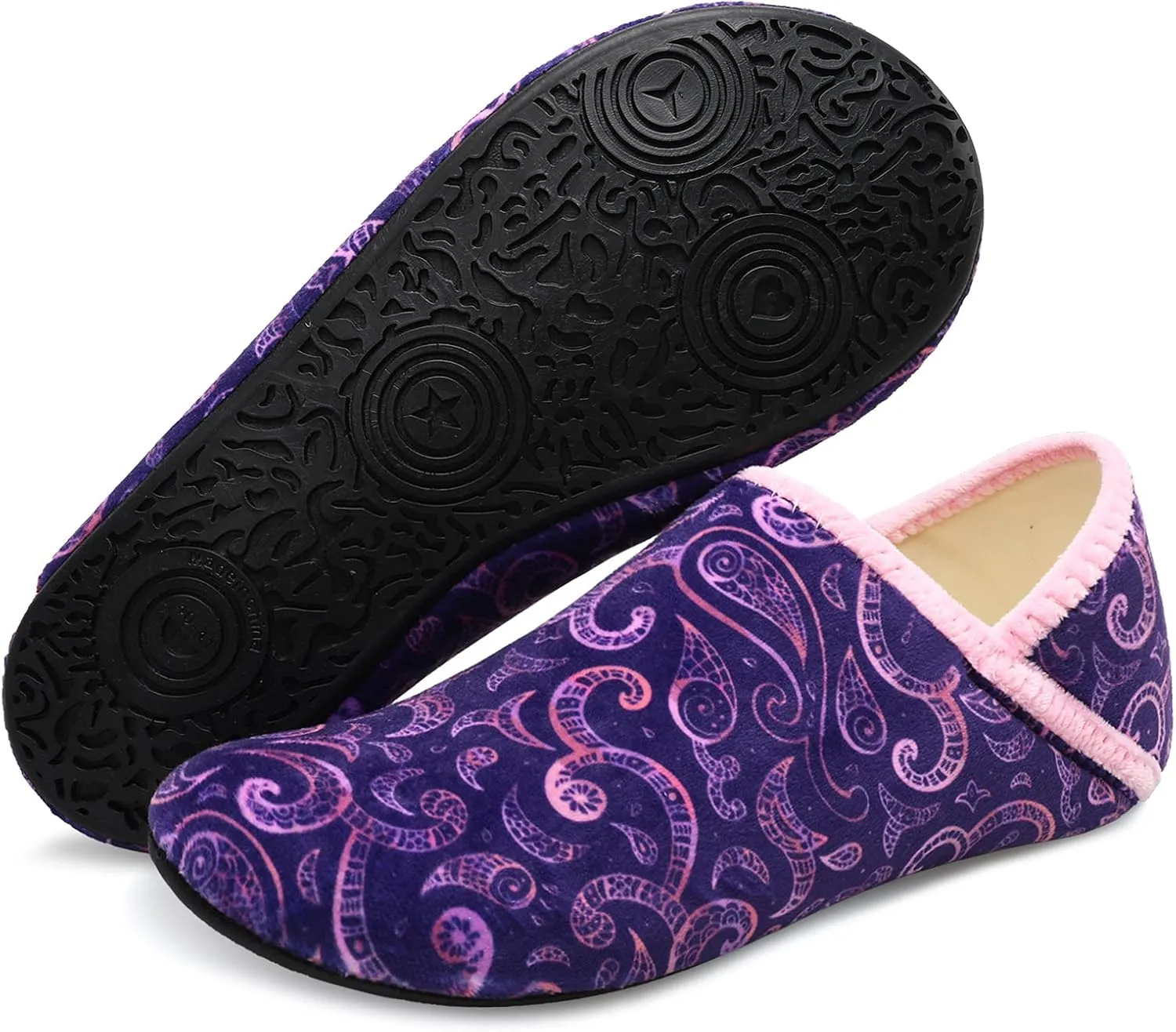 Scurtain Unisex Adults Rubber Sole Slippers