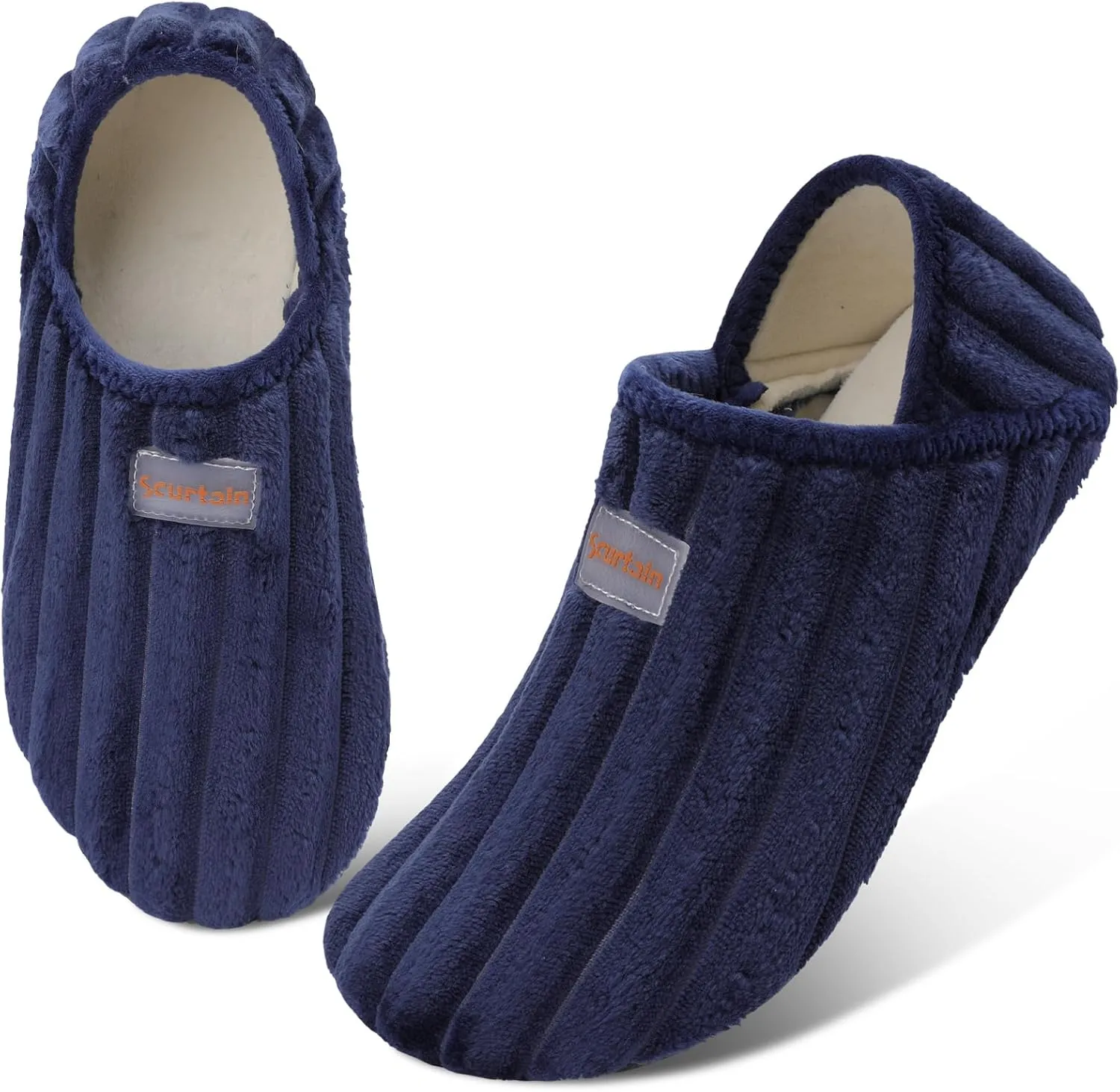Scurtain Unisex Adults Rubber Sole Slippers